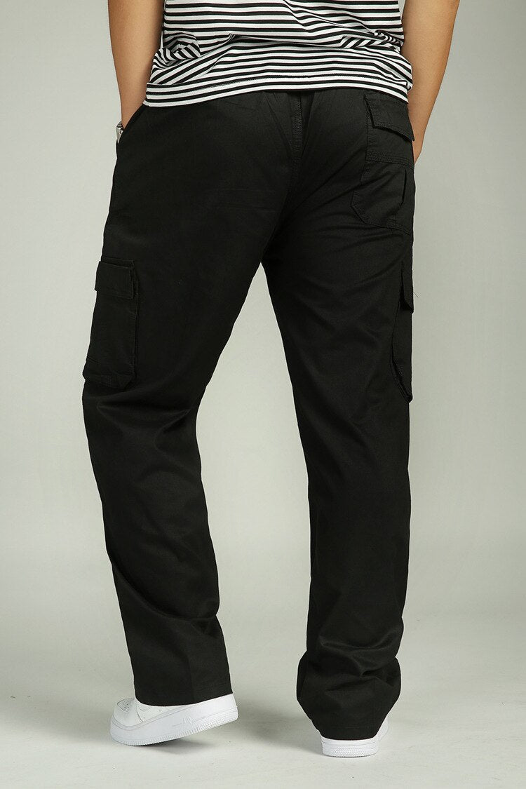 Multi Pocket Long Baggy Straight Cargo Pants