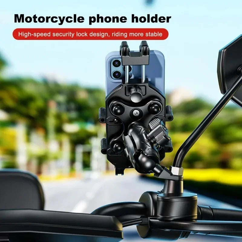 Anti-Vibration Motorcycle Phone Holder