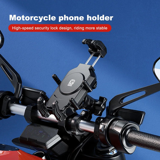 Anti-Vibration Motorcycle Phone Holder