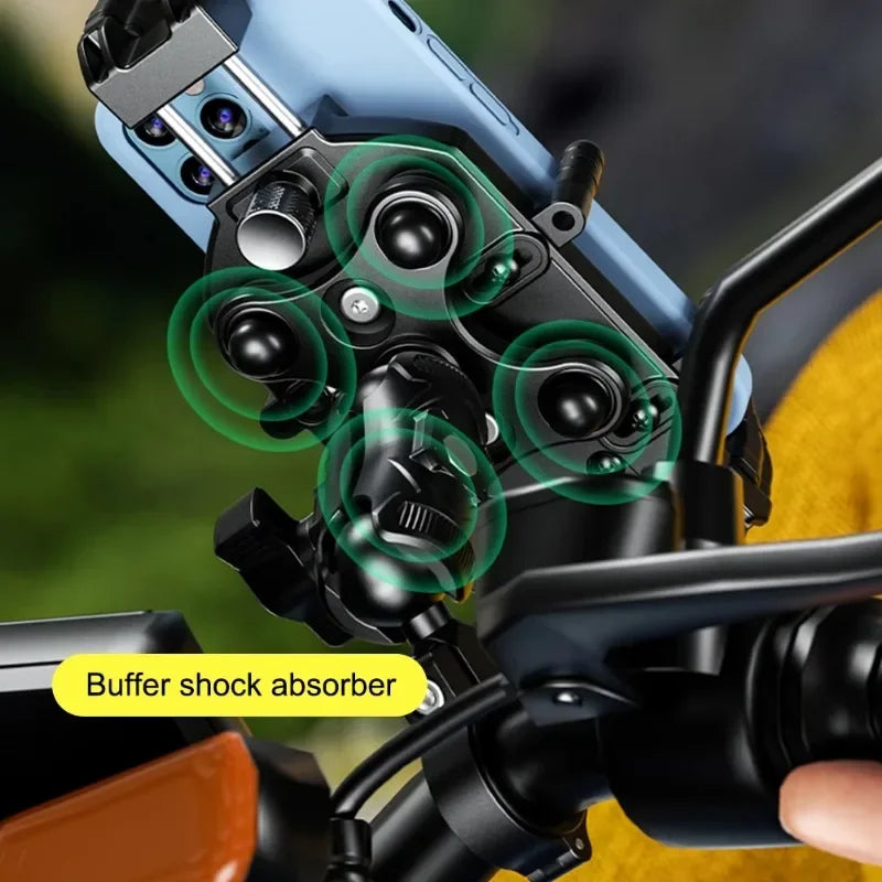 Anti-Vibration Motorcycle Phone Holder