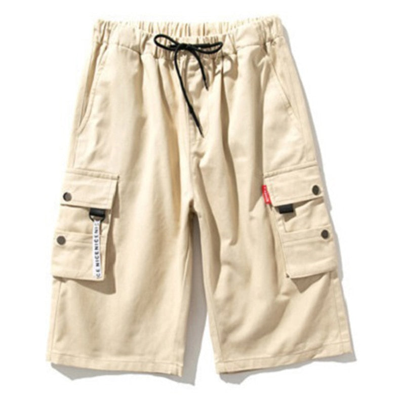 Plus Size Summer Multi Pocket Cargo Short