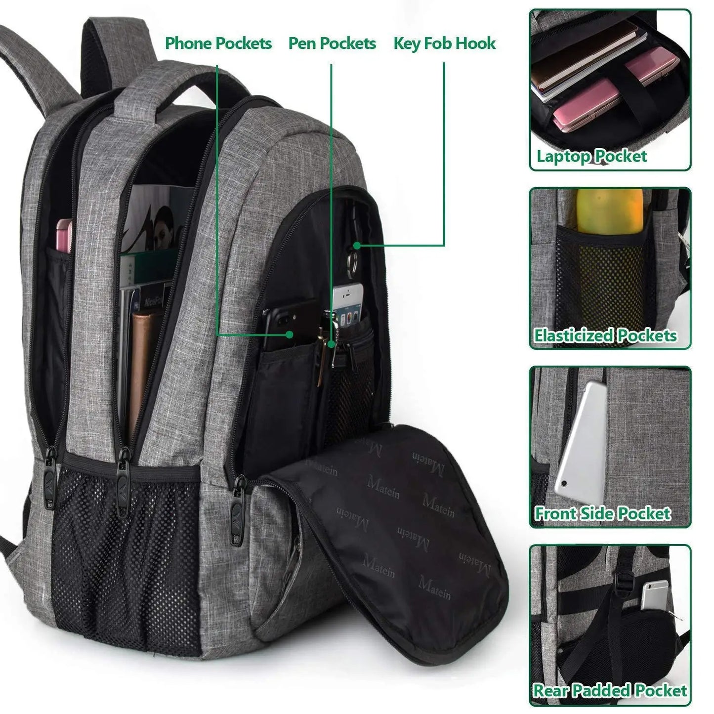 Water Proof BackPack With External USB Port