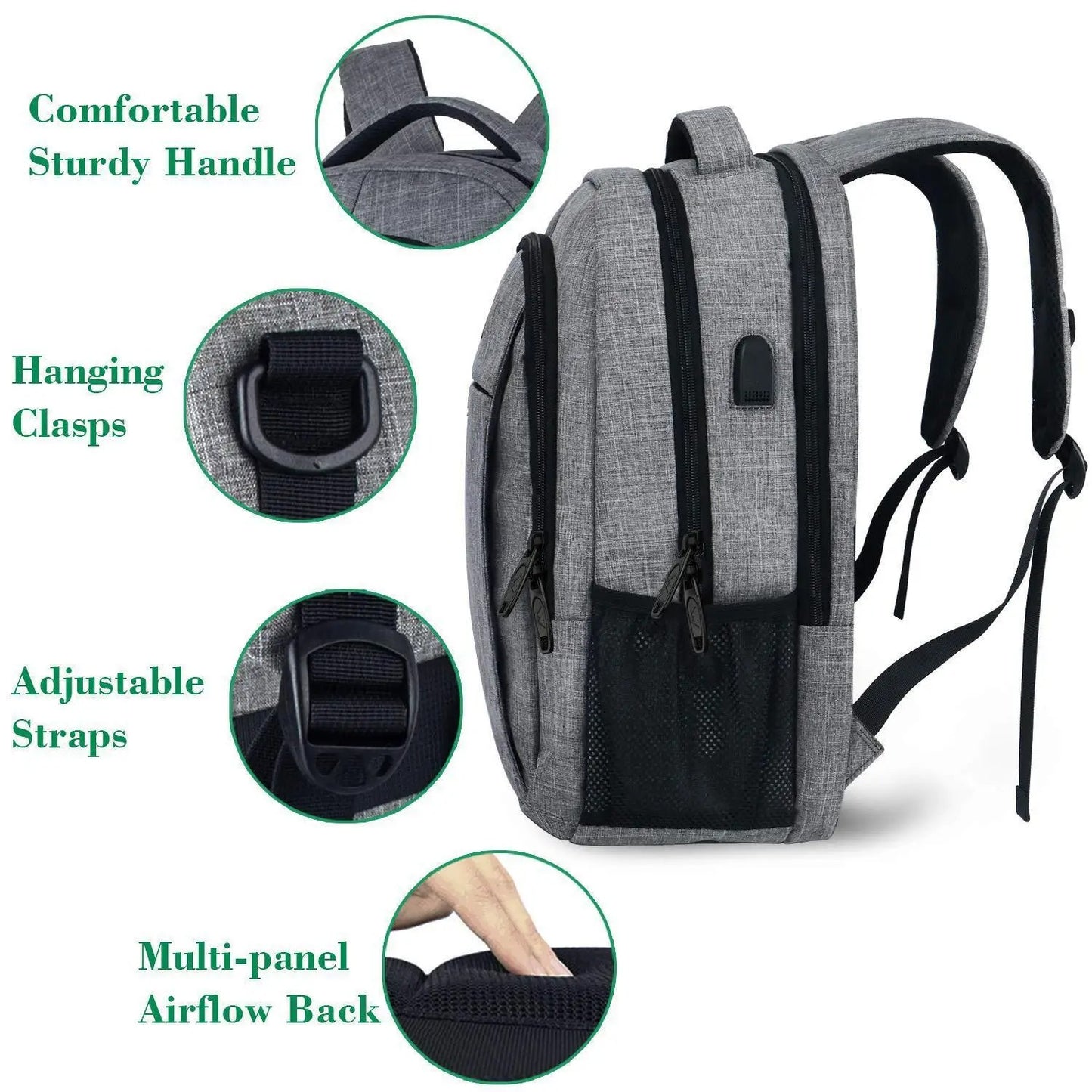 Water Proof BackPack With External USB Port