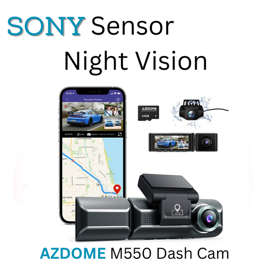 SONY Sensor Night Vision Dash Cam AZDOME M550