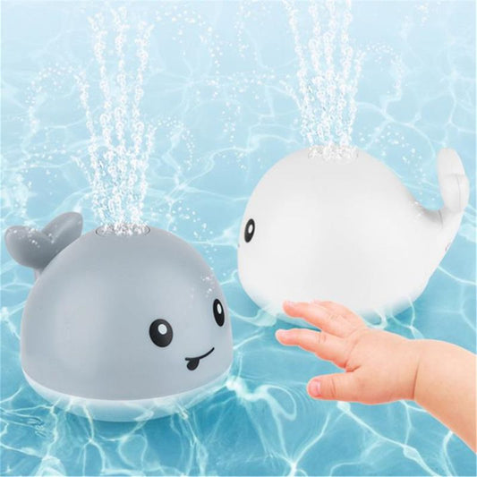 Baby Light Up Bath Tub Whale Water Sprinkler Toy