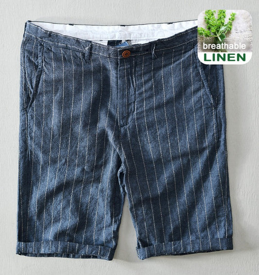 Casual Cotton Linen Shorts Oversize Men Pants