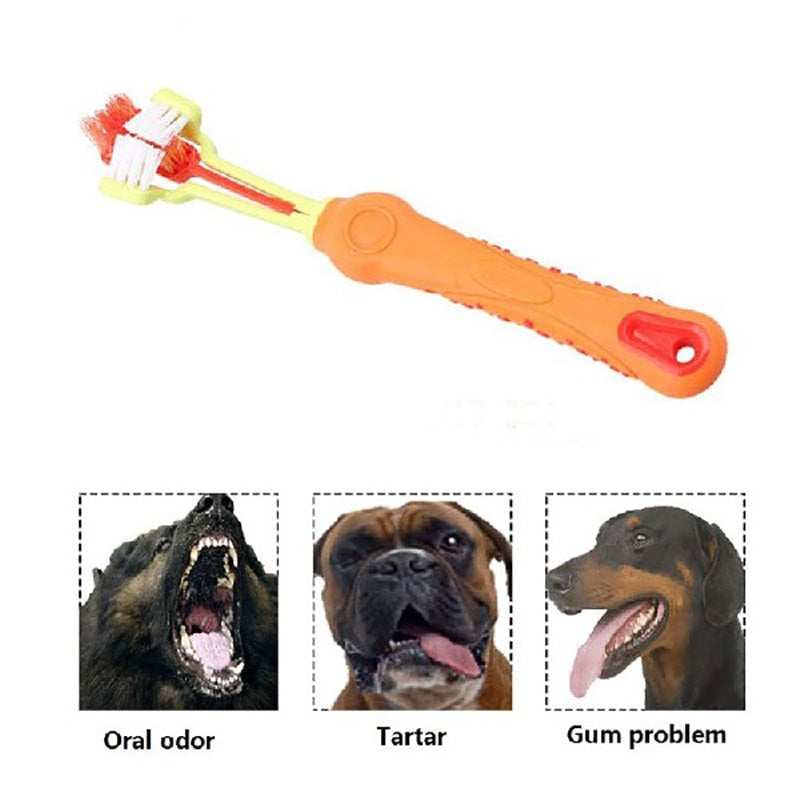 Pet Dog Toothbrush Multi-angle Cleaning