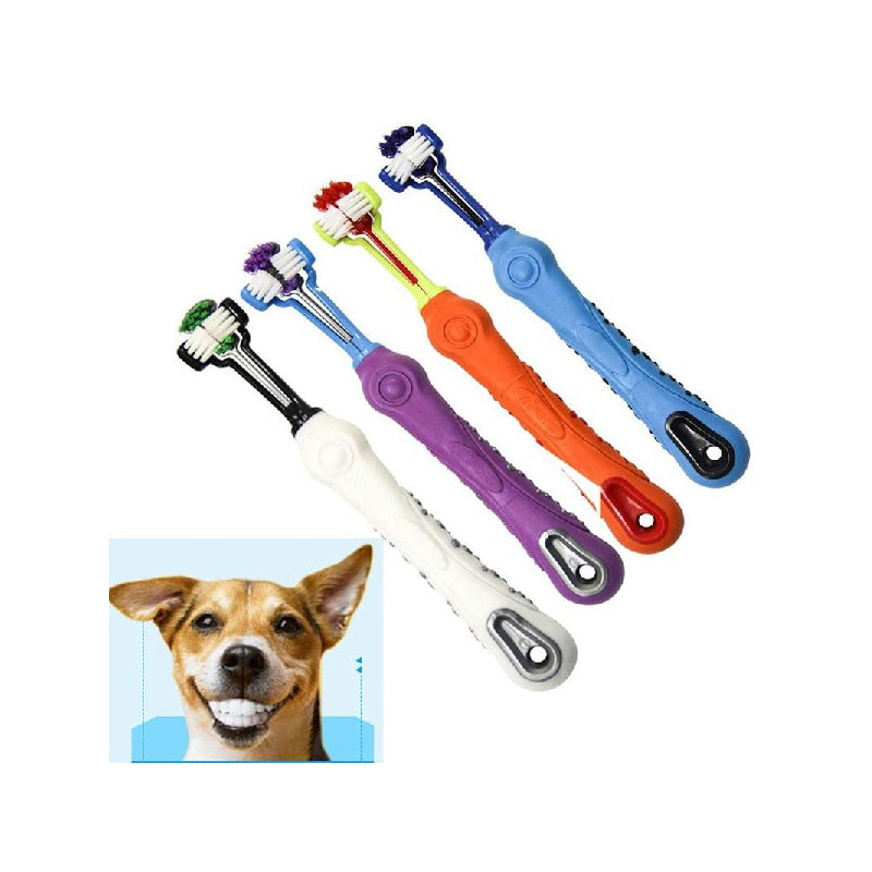 Pet Dog Toothbrush Multi-angle Cleaning