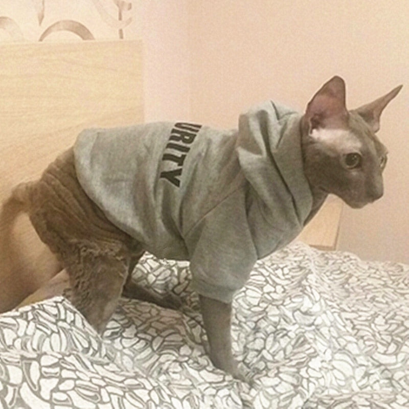 Security Pet Cat Coats Jacket Hoodies