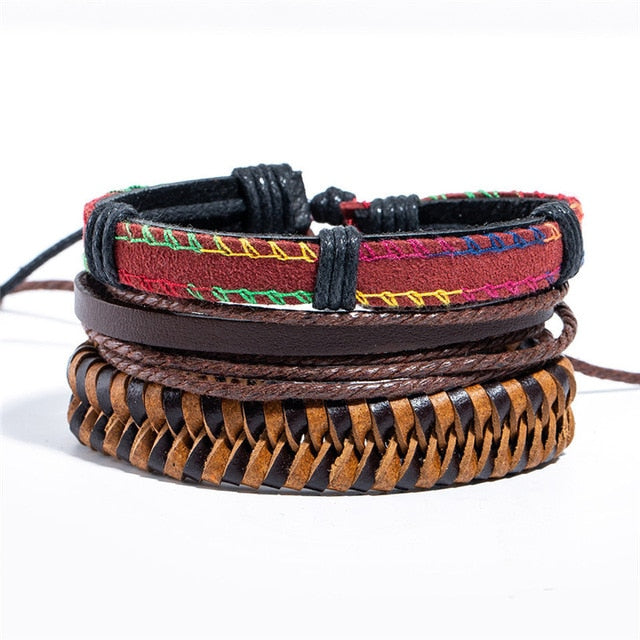 Leather Bracelets Jewelry Vintage Classic Retro