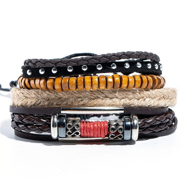 Leather Bracelets Jewelry Vintage Classic Retro