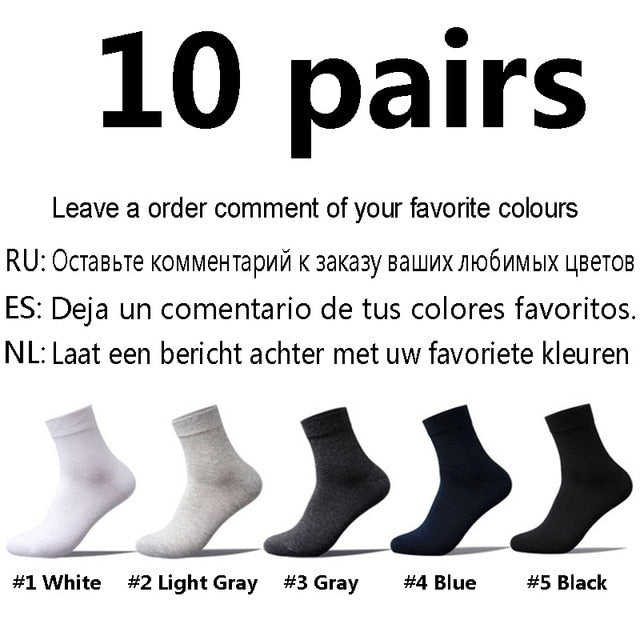 10 Pairs/Lot Men's Cotton Socks