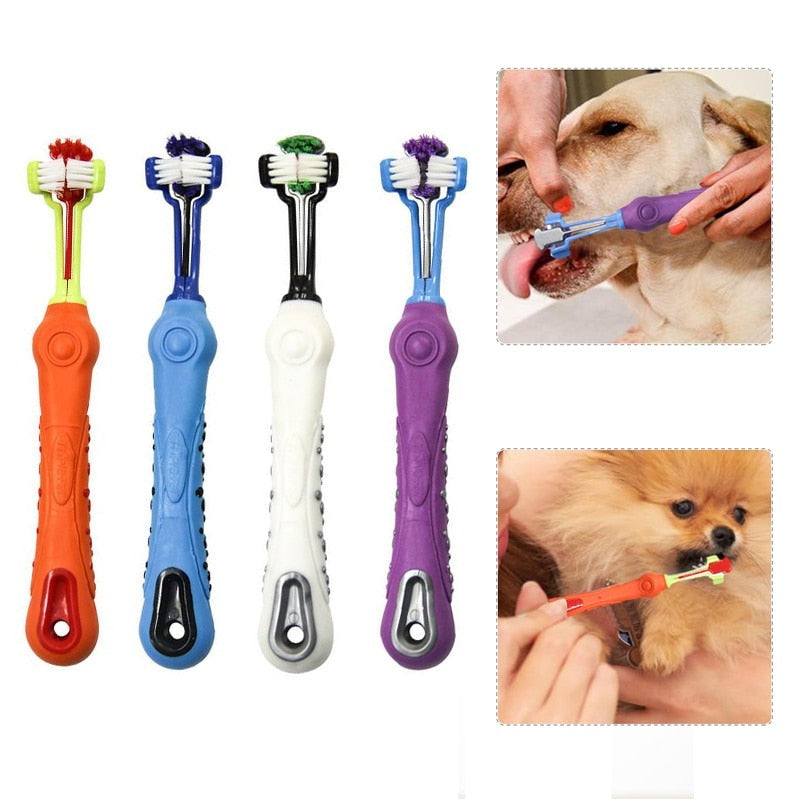 Pet Dog Toothbrush Multi-angle Cleaning