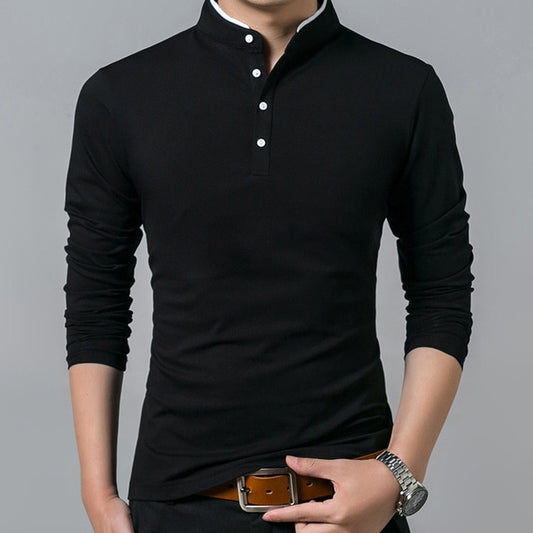 Men's Cotton T-Shirt Full Sleeve Solid Color