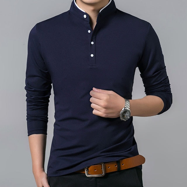 Men's Cotton T-Shirt Full Sleeve Solid Color