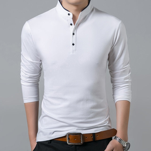 Men's Cotton T-Shirt Full Sleeve Solid Color