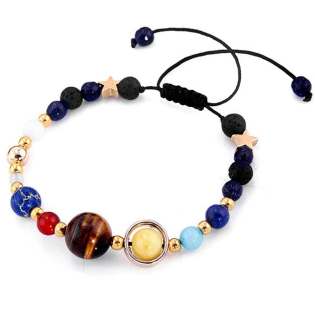 Planets Bead Bracelet Natural Stone