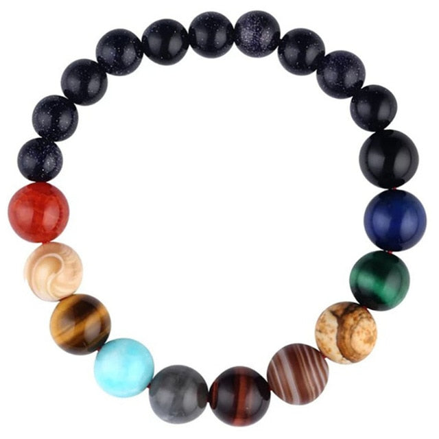 Planets Bead Bracelet Natural Stone