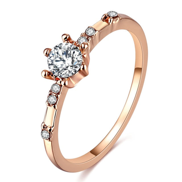 Rose Gold Color Twist Ring