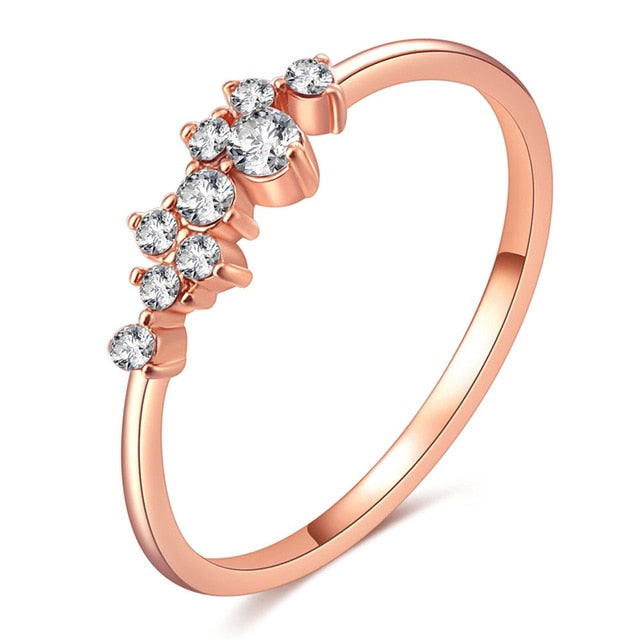 Rose Gold Color Twist Ring