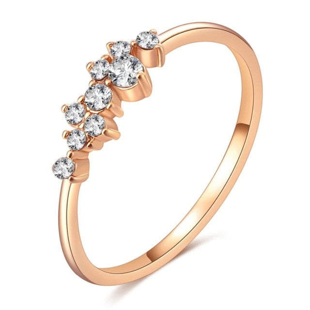 Rose Gold Color Twist Ring