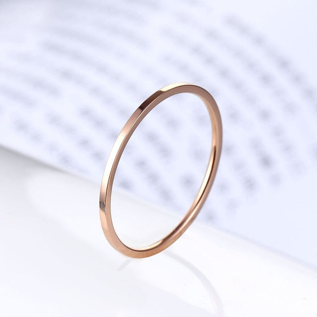 Rose Gold Color Twist Ring