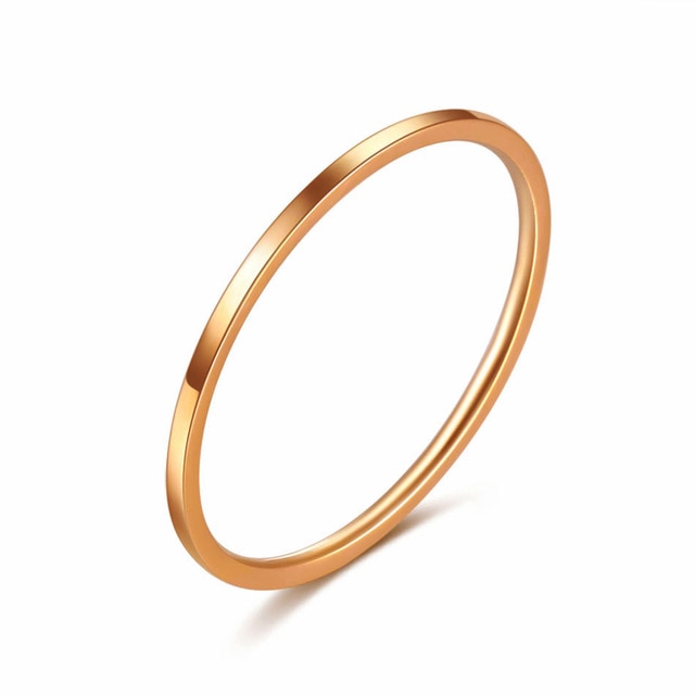 Rose Gold Color Twist Ring