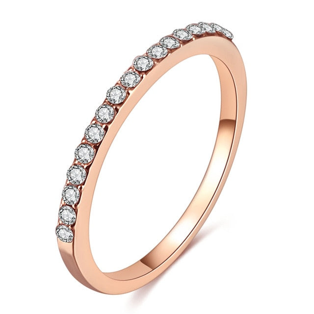 Rose Gold Color Twist Ring