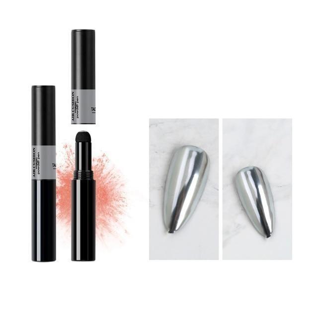 ChromeStick - Nail Art Mirror Effect Air Cushion Powder Pen