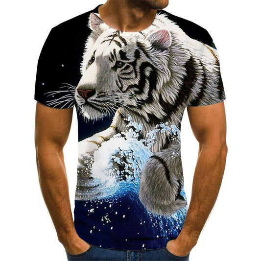 T-shirt 3D animal printed