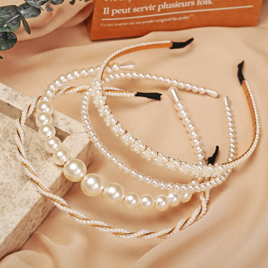 Elegant Full Pearl Diadem