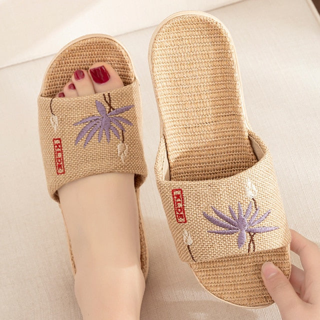 Summer Flax Slippers