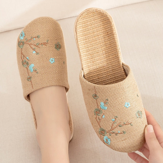 Summer Flax Slippers