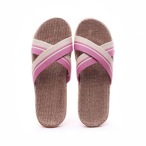 Summer Flax Slippers