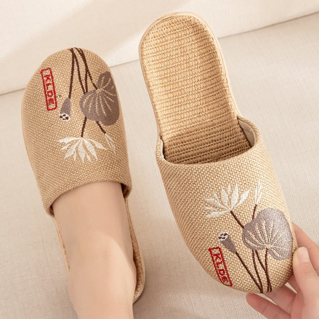 Summer Flax Slippers