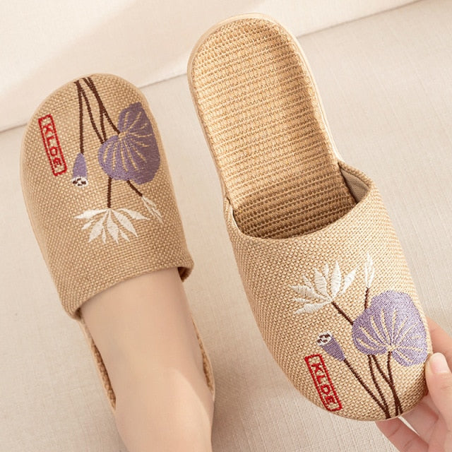 Summer Flax Slippers