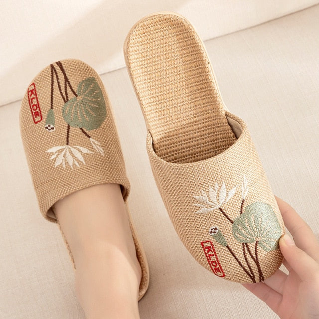 Summer Flax Slippers