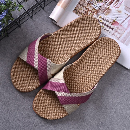 Summer Flax Slippers