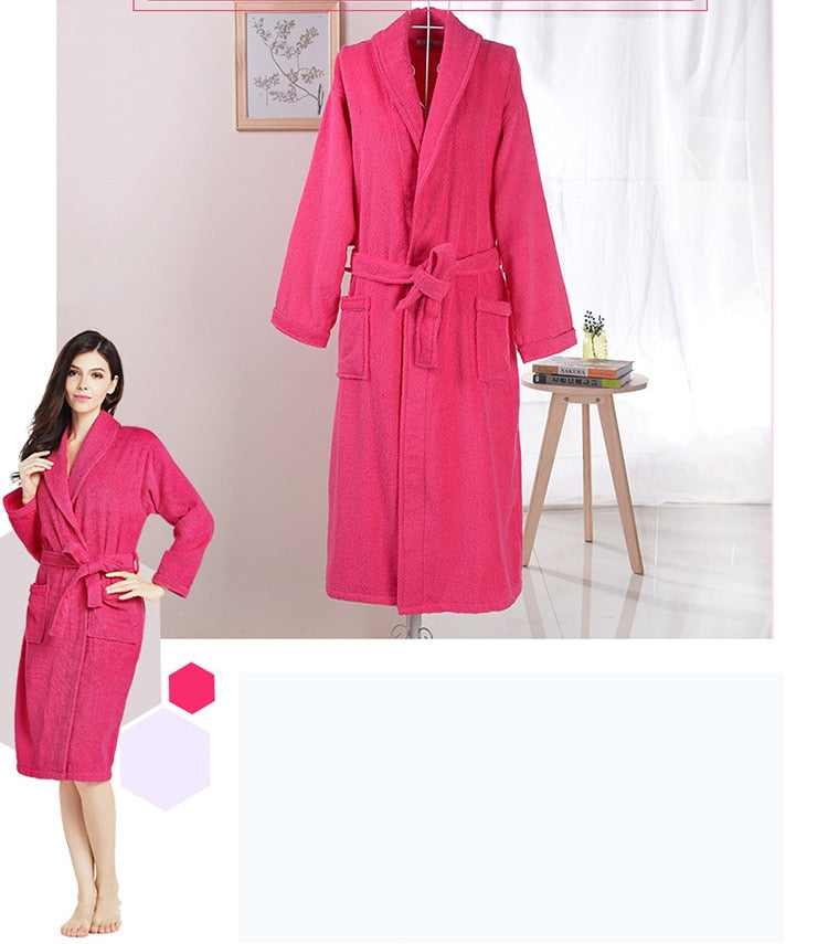 100% Cotton Toweling Robe Unisex